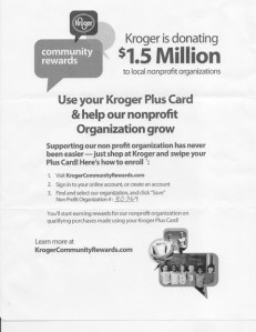 Kroger Rewards 2014